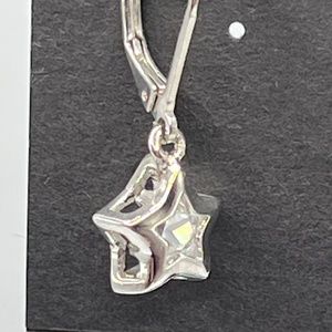 Silver Star Dangle  Mikey  Fashion Earrings $12ea / 3 for $20